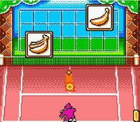 une photo d'Ã©cran de Mario Tennis (Game Boy) sur Nintendo Game Boy Color
